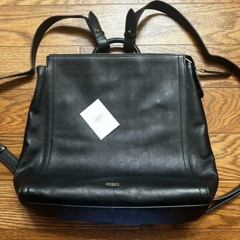 Fossil Elina Convertible Leather Backpack